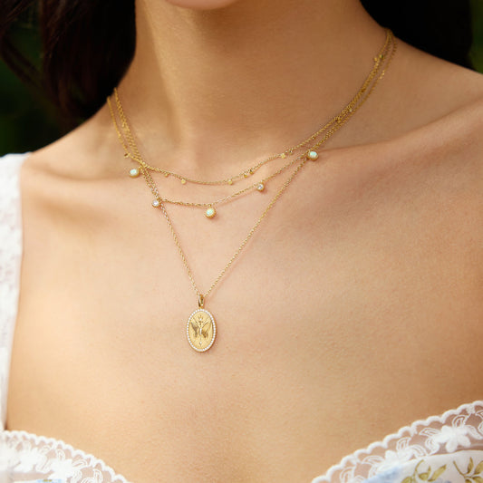 Ania Haie Gold Kyoto Opal Station Necklace