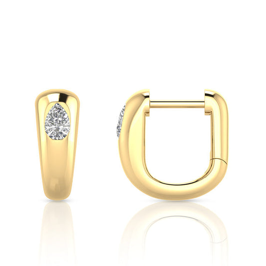 0.20ct Lab Grown Diamond Earrings in 9ct Yellow Gold
