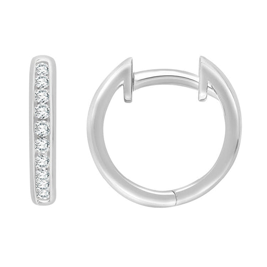 0.15ct Lab Grown Diamond Earrings in 9ct White Gold