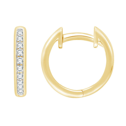 0.15ct Lab Grown Diamond Earrings in 9ct Yellow Gold
