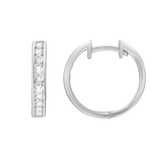 0.50ct Lab Grown Diamond Earrings in 9ct White Gold
