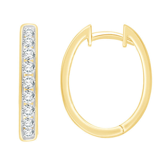 1.00ct Lab Grown Diamond Earrings in 9ct Yellow Gold