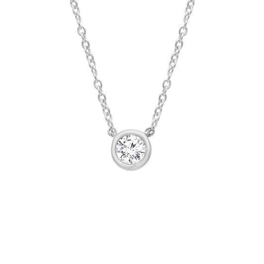 0.15ct Lab Grown Diamond Necklace in 9ct White Gold