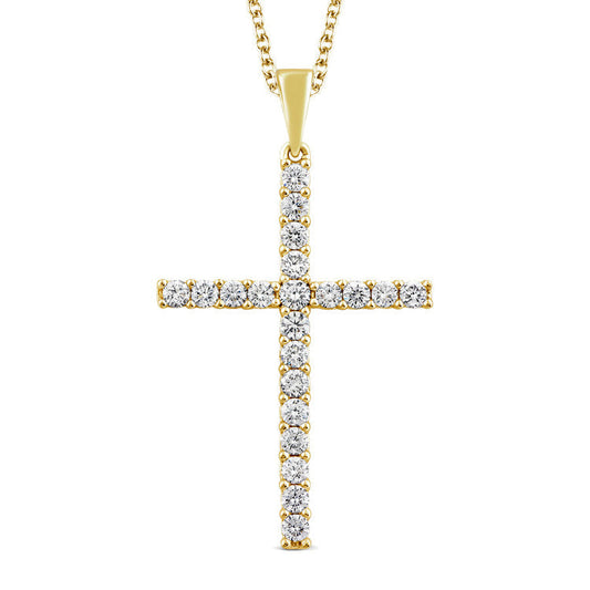 0.50ct Lab Grown Diamond Necklace in 9ct Yellow Gold