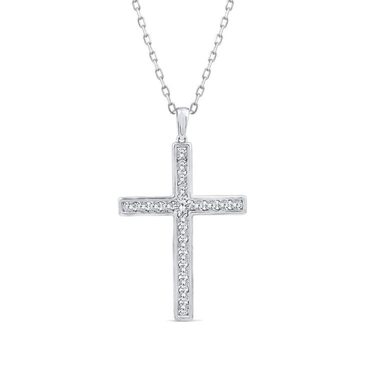 1.00ct Lab Grown Diamond Necklace in 9ct White Gold