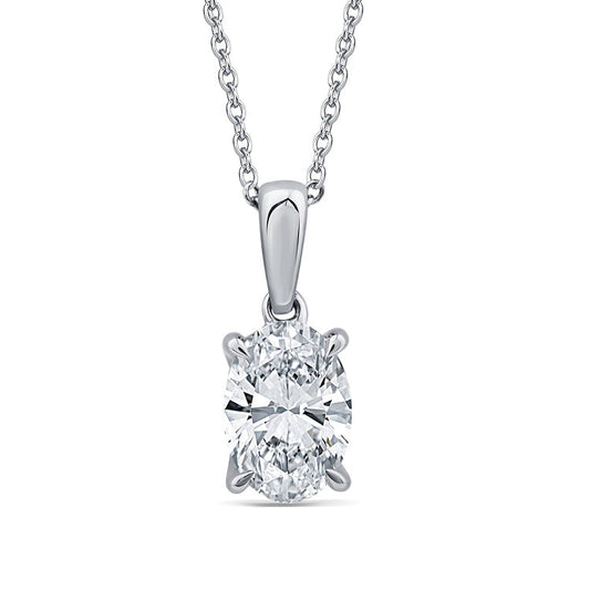 1.00ct Lab Grown Diamond Necklace in 9ct White Gold