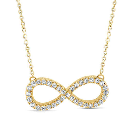 0.25ct Lab Grown Diamond Necklace in 9ct Yellow Gold