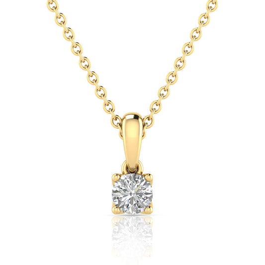 2.00ct Lab Grown Diamond Necklace in 9ct Yellow Gold