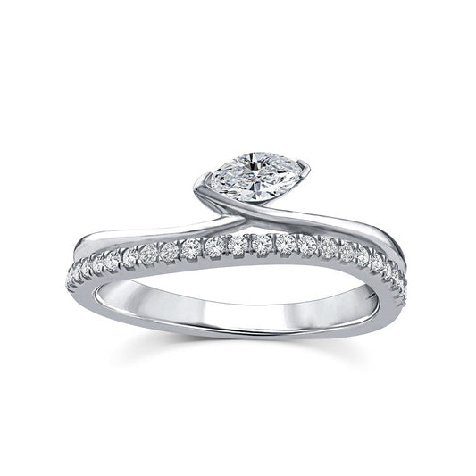 0.33ct Lab Grown Diamond Ring in 9ct White Gold