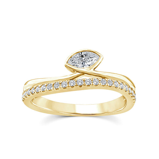 0.33ct Lab Grown Diamond Ring in 9ct Yellow Gold