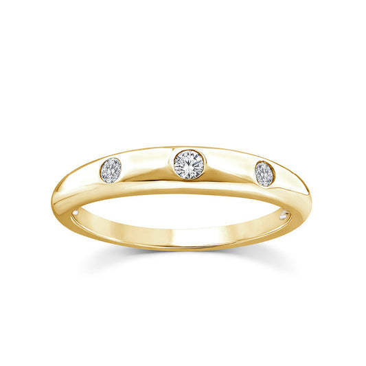 0.10ct Lab Grown Diamond Ring in 9ct Yellow Gold