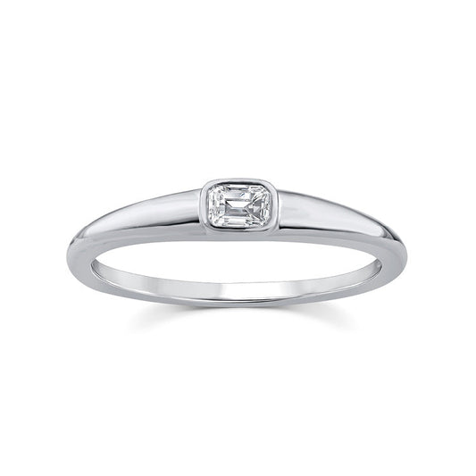 0.15ct Lab Grown Diamond Ring in 9ct White Gold