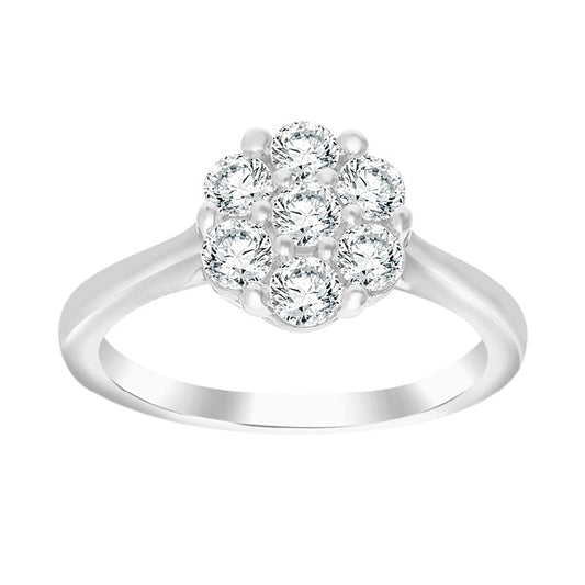 0.75ct Lab Grown Diamond Ring in 9ct White Gold