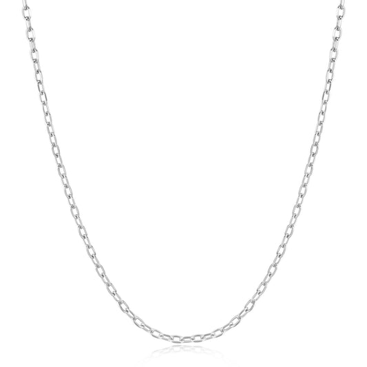 Ania Haie Silver Rectangle Link Chain Necklace