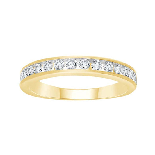 0.50ct Diamond Channel Set Band in 9ct Yellow Gold
