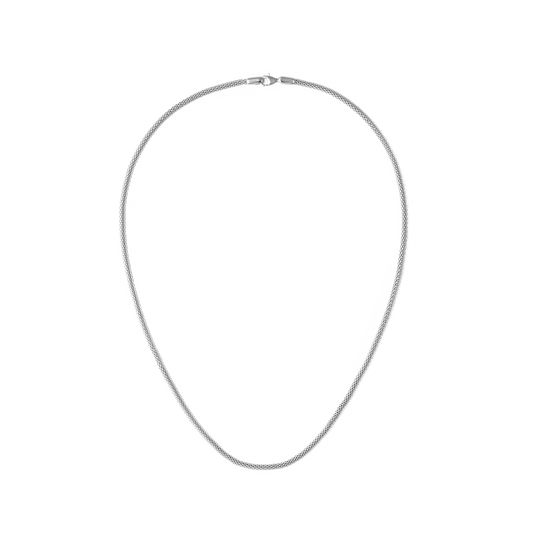 Daniel Wellington Tide Mesh Necklace Silver 2.8