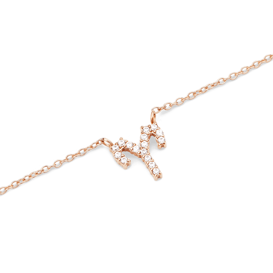 Daniel Wellington Zodiac Crystal Necklace Rose Gold