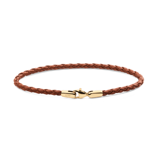 Daniel Wellington Daniel  Braided Leather Bracelet St Mawes 2.8 Gold